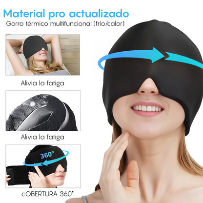 Gorro de Gel Frío para Migraña – Alivio 360° Inmediato