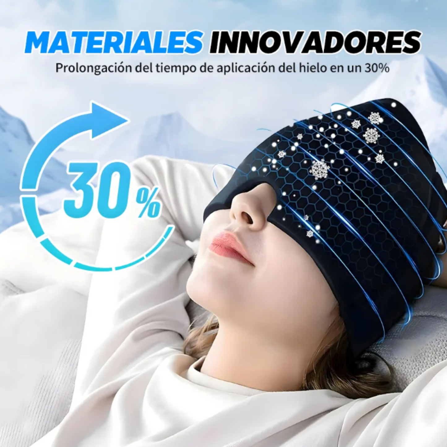 Gorro de Gel Frío para Migraña – Alivio 360° Inmediato